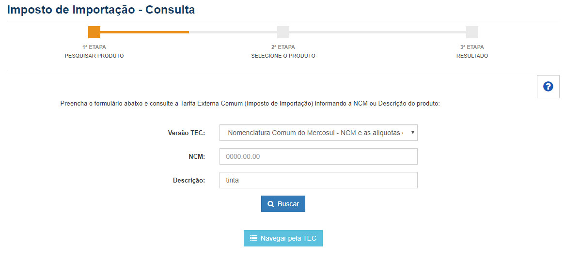 Imposto de Importao - Parte 1