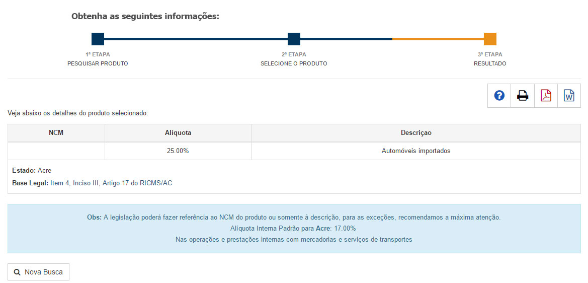 Alquota do ICMS parte 3