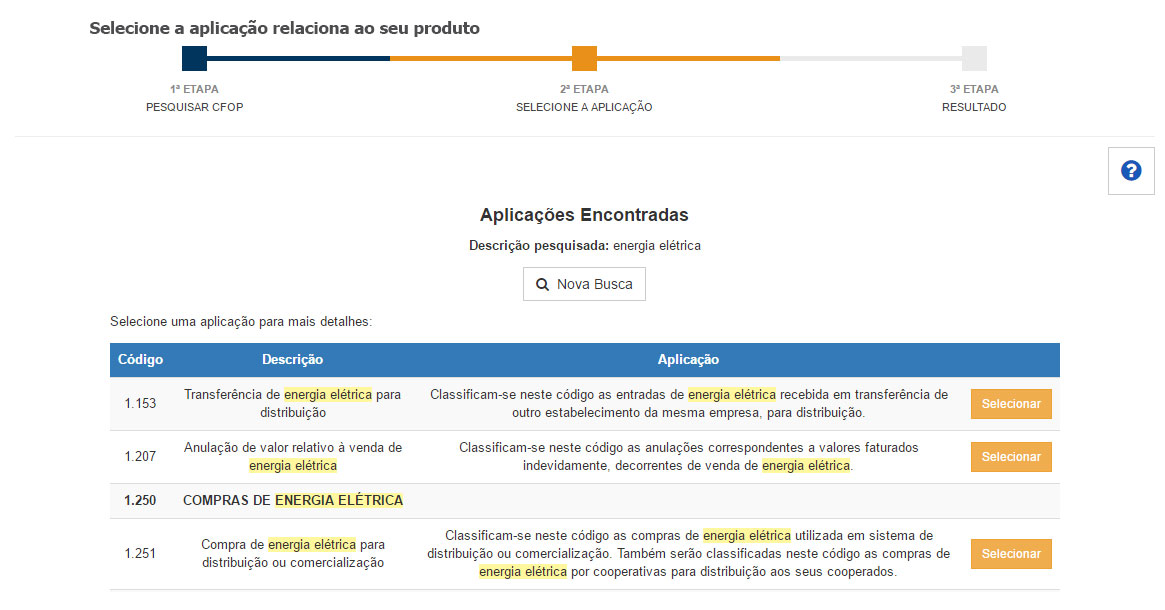 Consulta de CFOP parte 2