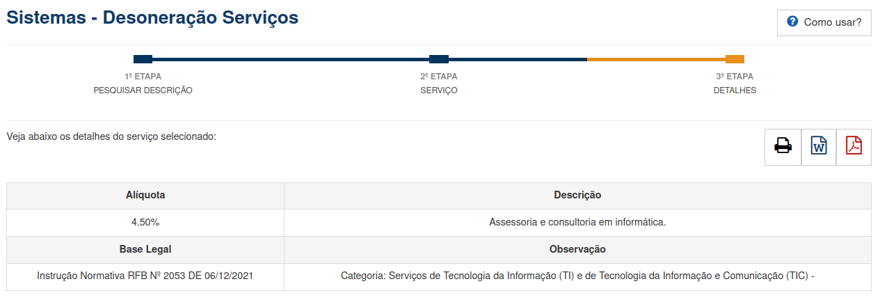 Desonerao NBS parte 3