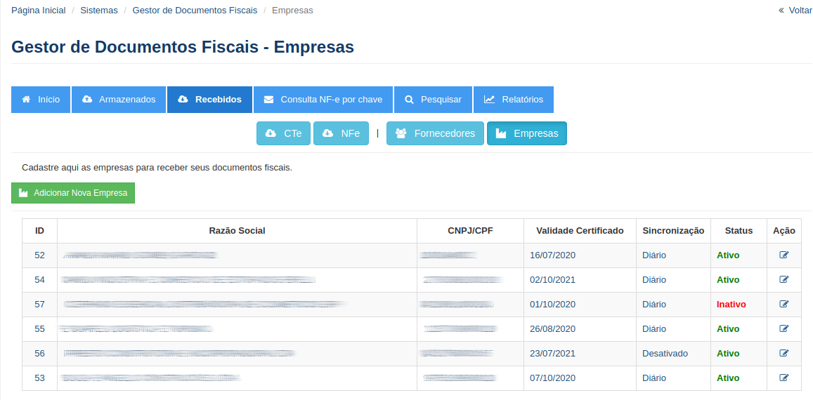 Gestor de documentos fiscais parte 6