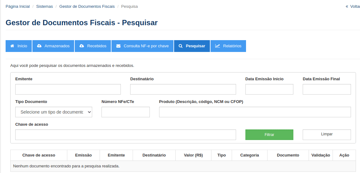 Gestor de documentos fiscais parte 7