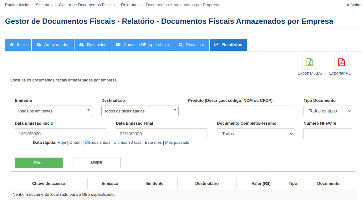 Gestor de documentos fiscais parte 9