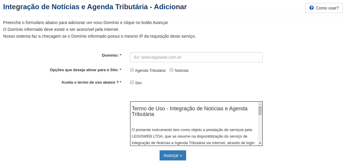 Integrao de Notcias e Agenda 2