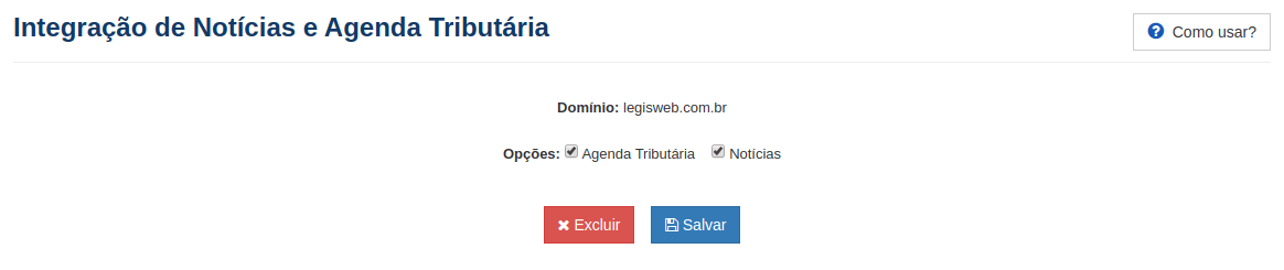 Integrao de Notcias e Agenda 3