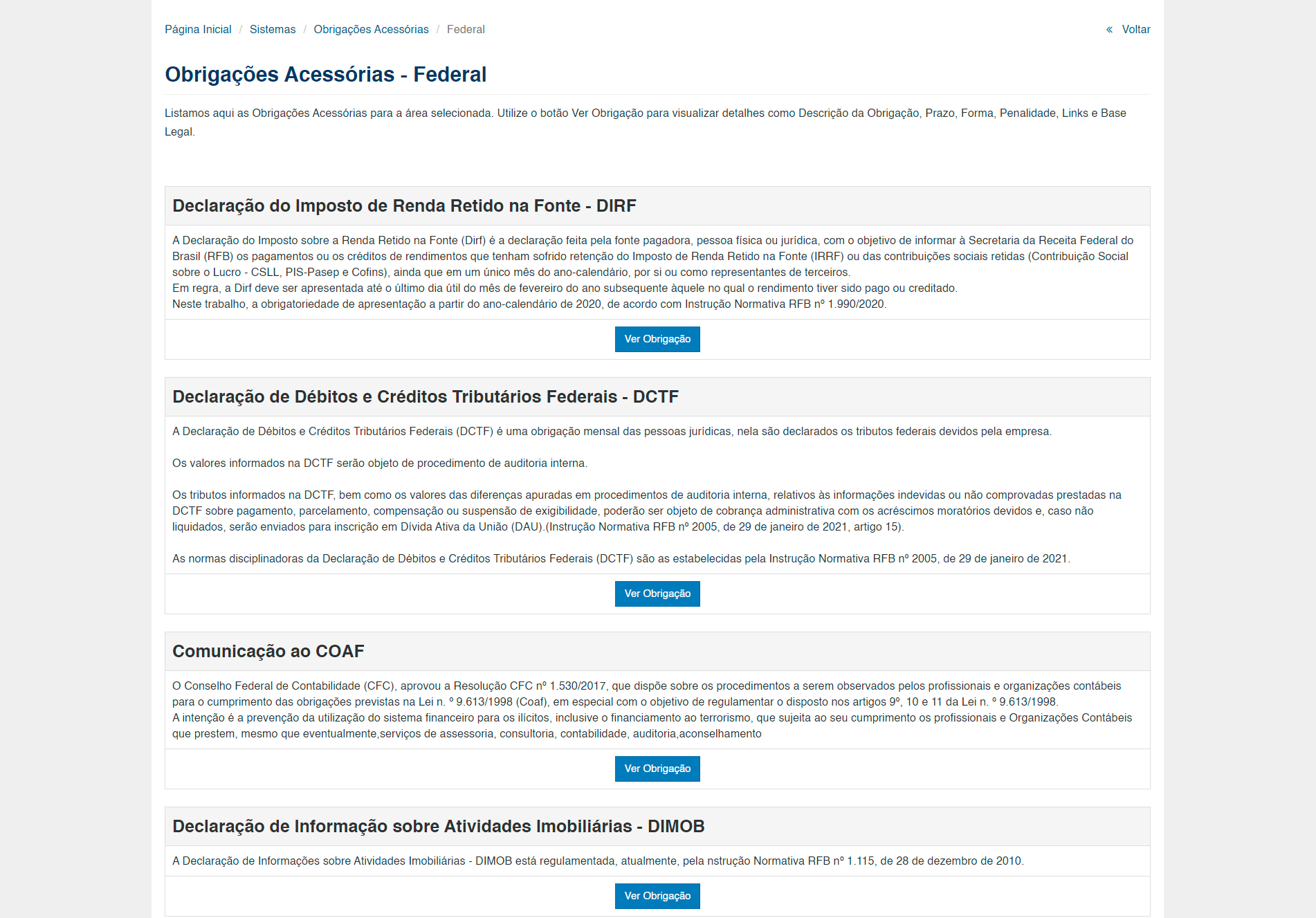 Portal Contbil - Confira todos os Sistemas: