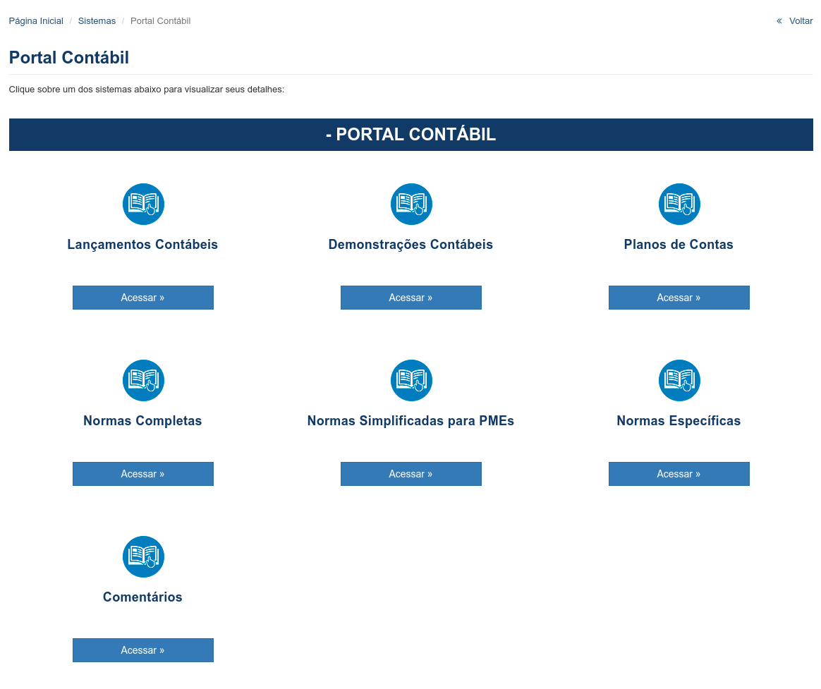 Portal Contábil - Confira todos os Sistemas: