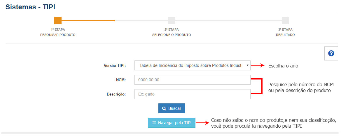 Tabela TIPI parte 1